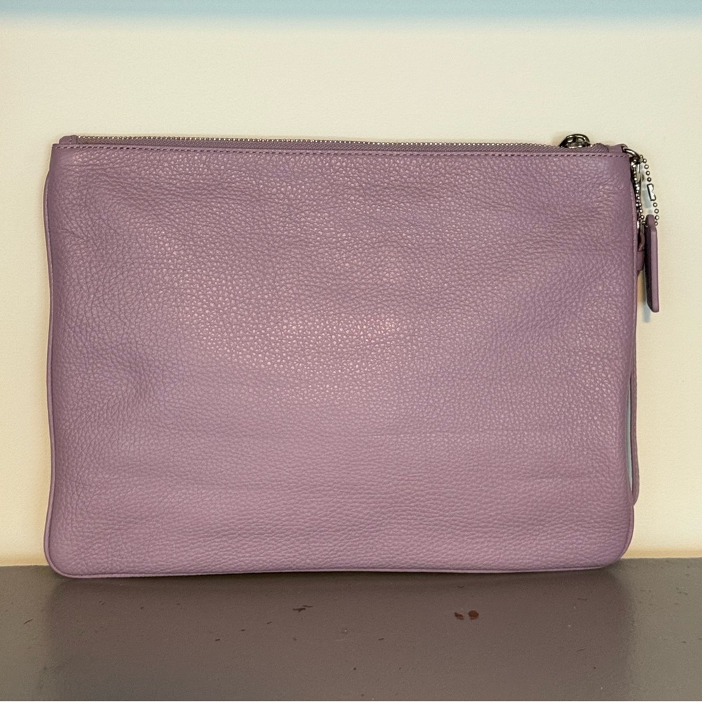 Coach Large Lavender Wristlet with Moon Design - Picture 3 of 8